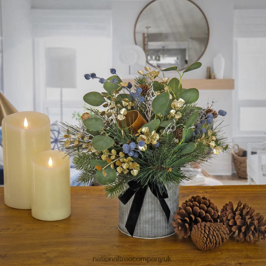 Greenery | National Tree Company 17\ HGTV Home Collection Swiss Chic Arrangement F2L4F500